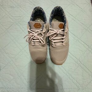 New Balance Pink Sneakers with Blue Patterned Lining